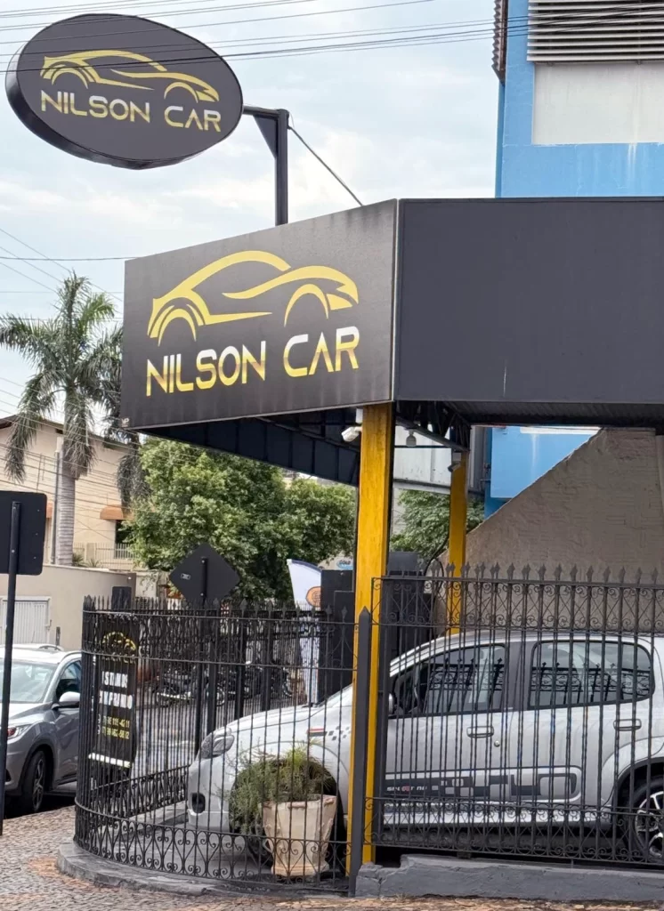 Nilson Car Outside Bulding Painted Orginal